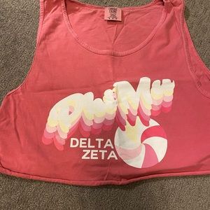 Phi Mu Sorority tank crop top